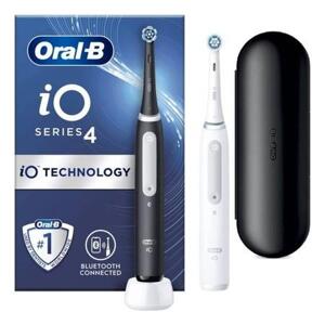 Oral B Elektrický zubní kartáček iO Series 4 Matt Black + Quite White Duo Pack 2 ks