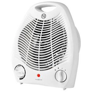 NEDIS horkovzdušný ventilátor/ termostat/ spotřeba 2000 W/ 2 tepelné režimy/ ochrana proti převrácení/ bílý