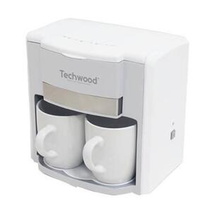 Techwood 2šálkový kávovar na překapávanou kávu (bílý)