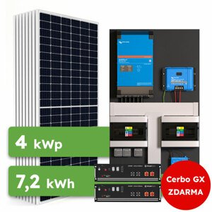 Ecoprodukt Hybrid Victron 4kWp 7,2kWh 1-fáz předpřipravený solární systém