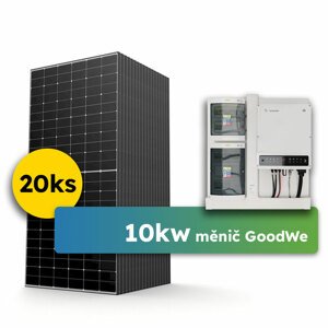 Ecoprodukt Hybrid-ready Goodwe 10kWp 3-fáz předpřipravený solární systém