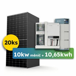 Ecoprodukt Hybrid Goodwe 10kWp 10,65kWh předpřipravený 3-fáz solární systém