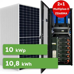 Ecoprodukt Hybrid Victron 10kWp 10,8kWh 3-fáz RACK předpřipravený solární systém