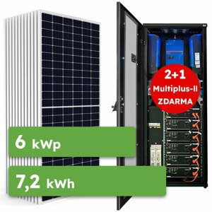 Ecoprodukt Hybrid Victron 6kWp 7,2kWh 3-fáz RACK předpřipravený solární systém