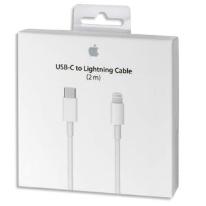 APPLE originální kabel USB-C / Lightning, 2 m Balení: Poškozené balení (krabička je poničena - produkt je v pořádku)