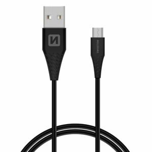 DATOVÝ KABEL SWISSTEN USB / micro USB 1,5M (9mm) Barva: Černá