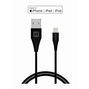 SWISSTEN datový kabel USB / Lightning,  MFi, délka 1,2 m Barva: Černá