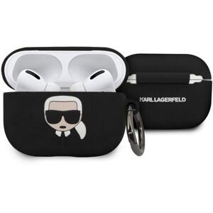 KLACAPSILGLBK Karl Lagerfeld Silikonové Pouzdro pro Airpod Pro Black