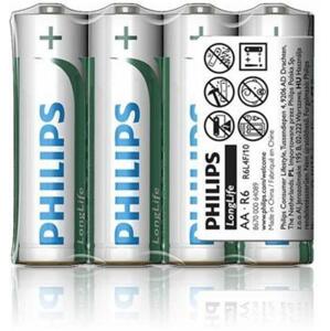 Philips baterie AA LongLife zinkochloridová - 4ks