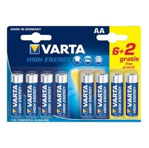 VARTA 8ks (6+2 ks) HighEnergy AA/LR6 2900mAh baterie alkalické (cena za 1x8pack)
