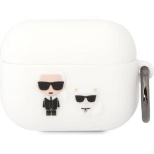 Karl Lagerfeld and Choupette Liquid Silicone Apple AirPods Pro KLACAPSILKCW