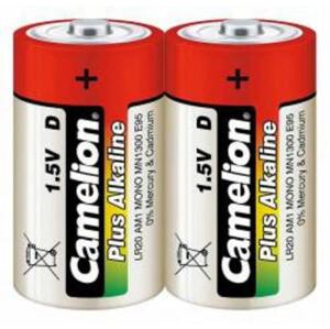 CAMELION 2ks baterie PLUS ALKALINE MONO/D/LR20 blistr baterie alkalické (cena za 2pack)