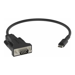 Vision Professional - Sériový adaptér - 24 pin USB-C (M) do DB-9 (M) - černá
