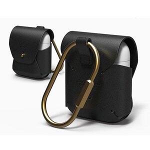 Elago Airpods Leather Case - Black