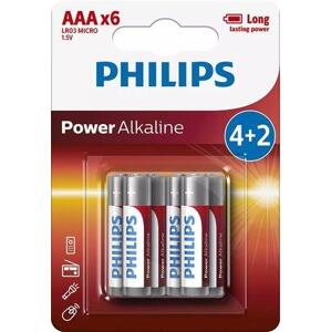 PHILIPS LR03P6BP/10 AAA Power Alkaline baterie (6ks)