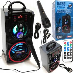 BASS Bluetooth reproduktor s rádiem a funkcí karaoke