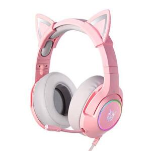 Herní sluchátka ONIKUMA K9 růžové