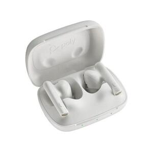 Poly bluetooth headset Voyager Free 60, BT700 USB-A adaptér, nabíjecí pouzdro, bílá