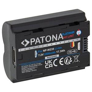 PATONA baterie pro foto Fuji NP-W235 2400mAh Li-Ion Platinum USB-C nabíjení