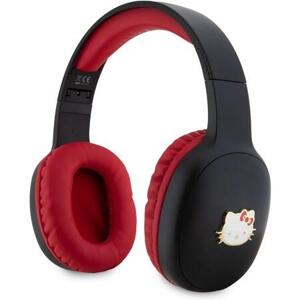Hello Kitty Bicolor Kitty Metal Head Logo Bluetooth Stereo Headphones Black