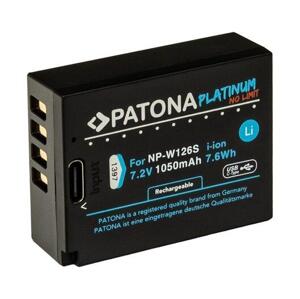 PATONA baterie pro foto Fuji NP-W126S 1050mAh Li-Ion Platinum USB-C nabíjení