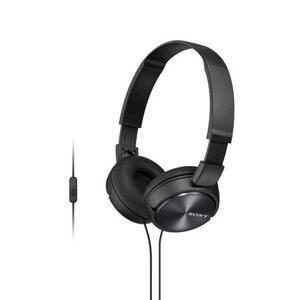 SONY headset náhlavní MDRZX310APB/ sluchátka drátová + mikrofon/ 3,5mm jack/ citlivost 98 dB/mW/ černá