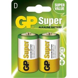 GP alkalická baterie 1,5V D (LR20) Super 2ks blistr