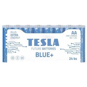TESLA BLUE+ Zinc Carbon baterie AA (R06, tužková, fólie) 24 ks