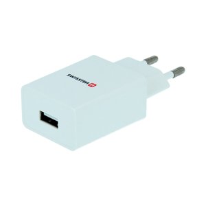 SWISSTEN síťový adaptér SMART IC 1x USB 1 A POWER bílý