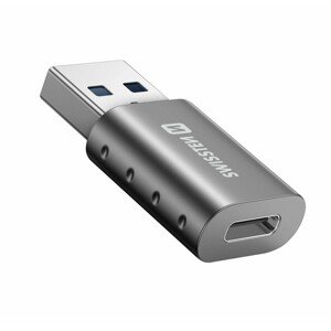 SWISSTEN OTG adaptér/přechodka  USB-A (samec)/USB-C (samice)