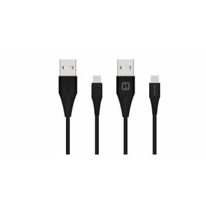 SWISSTEN datový kabel USB / USB-C 3.1, délka 1,5 m, (9mm) Barva: Černá