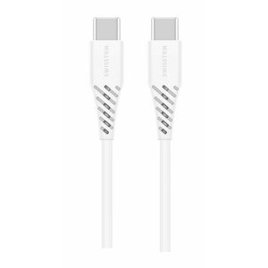 SWISSTEN Datový kabel TPE USB-C/USB-C power delivery 5 A (100 W) 2,5 m bílý