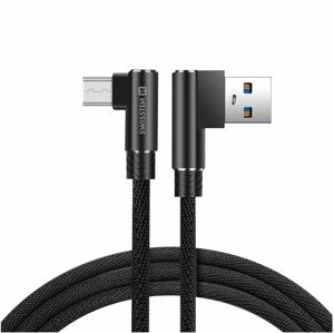 SWISSTEN textilní datový kabel Arcade USB-A / micro USB, délka 1,2 m