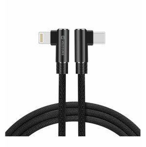 SWISSTEN textilní nabíjecí kabel ARCADE USB-C / Lightning, délka 1,2 m